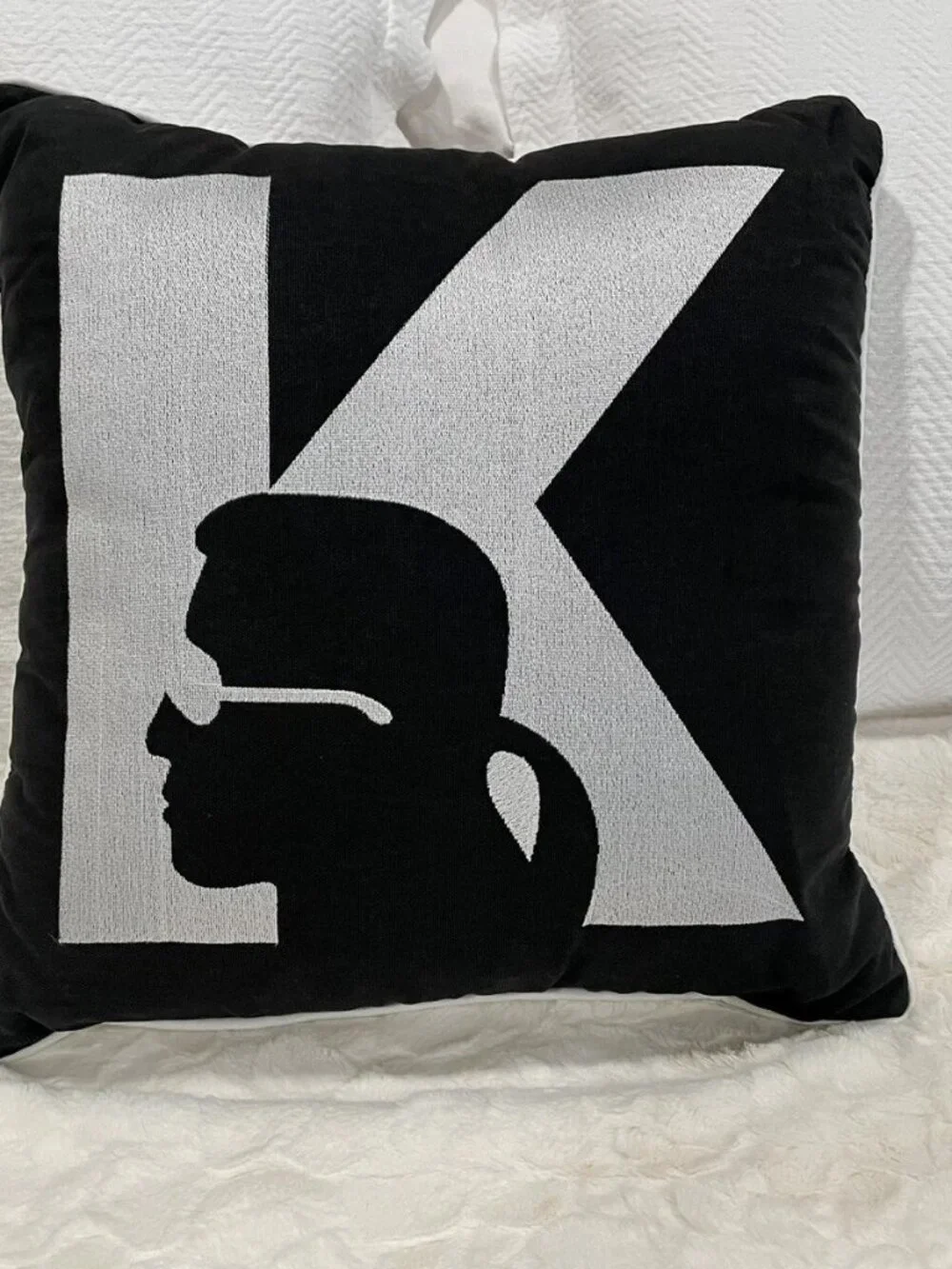 Karl Lagerfeld Paris Silhouette Decorative Pillow, NWT 18